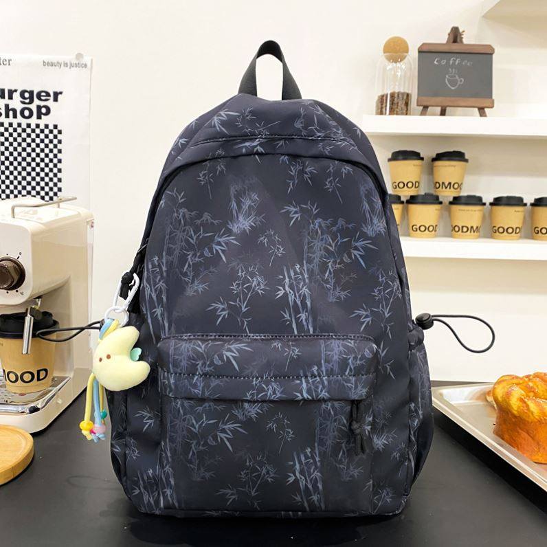 竹子书包男生初中生高中生简约高颜值时尚潮流背包男大学生双肩包