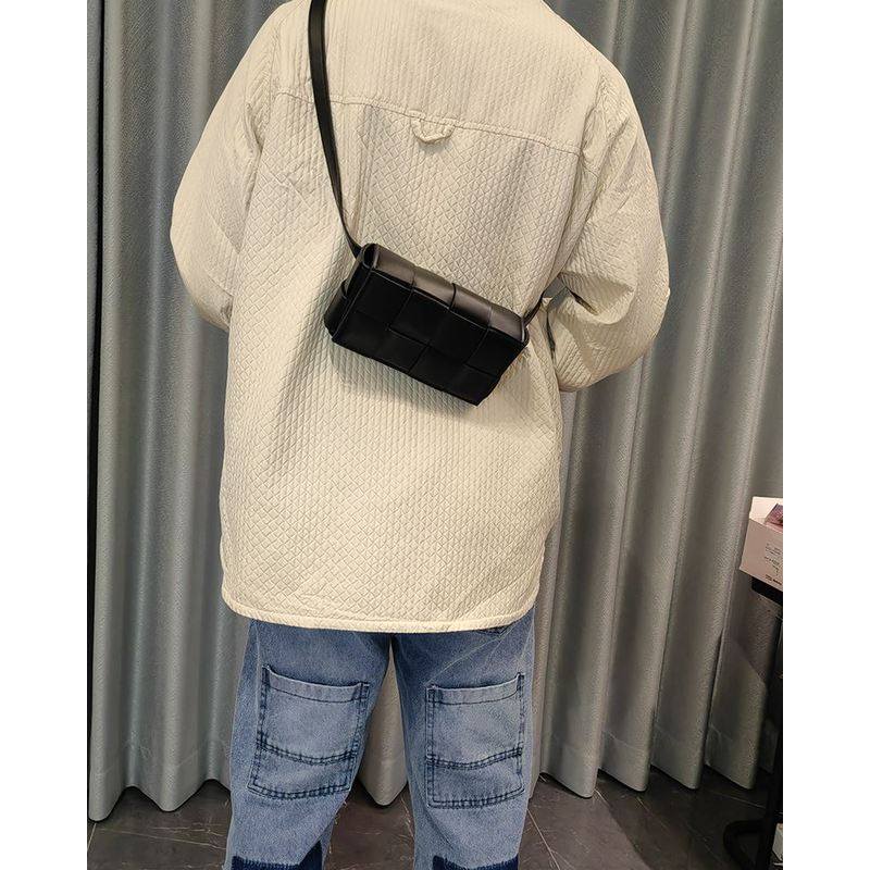 潮流男士横款编织小包ins风个性手机包韩版斜挎包复古格子小方包,箱包皮具/热销女包/男包,男士包袋,淘宝优惠券,粉丝福利购,淘宝优惠卷