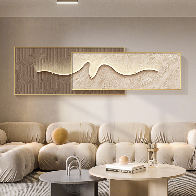 高级感沙发背景墙壁画