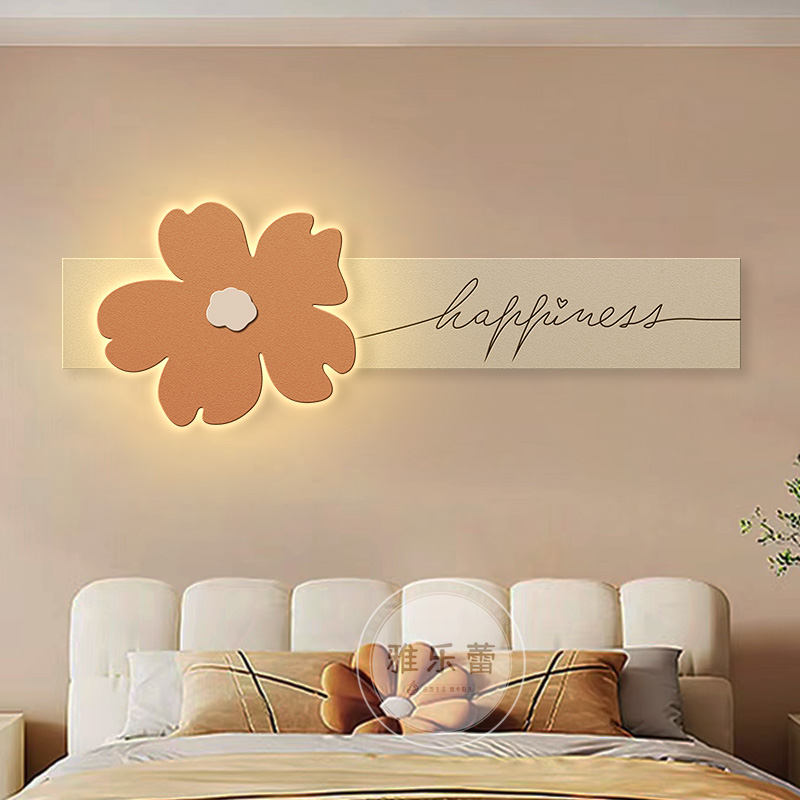 现代简约客厅装饰画立体砂岩壁画沙发背景墙壁画花卉卧室床头灯画图片