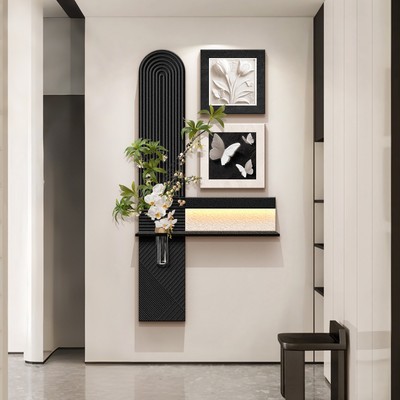 水培绿植现代简约玄关装饰