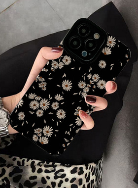 DZ木年沛适用vivox300手机壳x200皮质x80女x100全包x70防摔x60高级x50白色小雏菊s50/s20潮牌iqoo15软壳女款