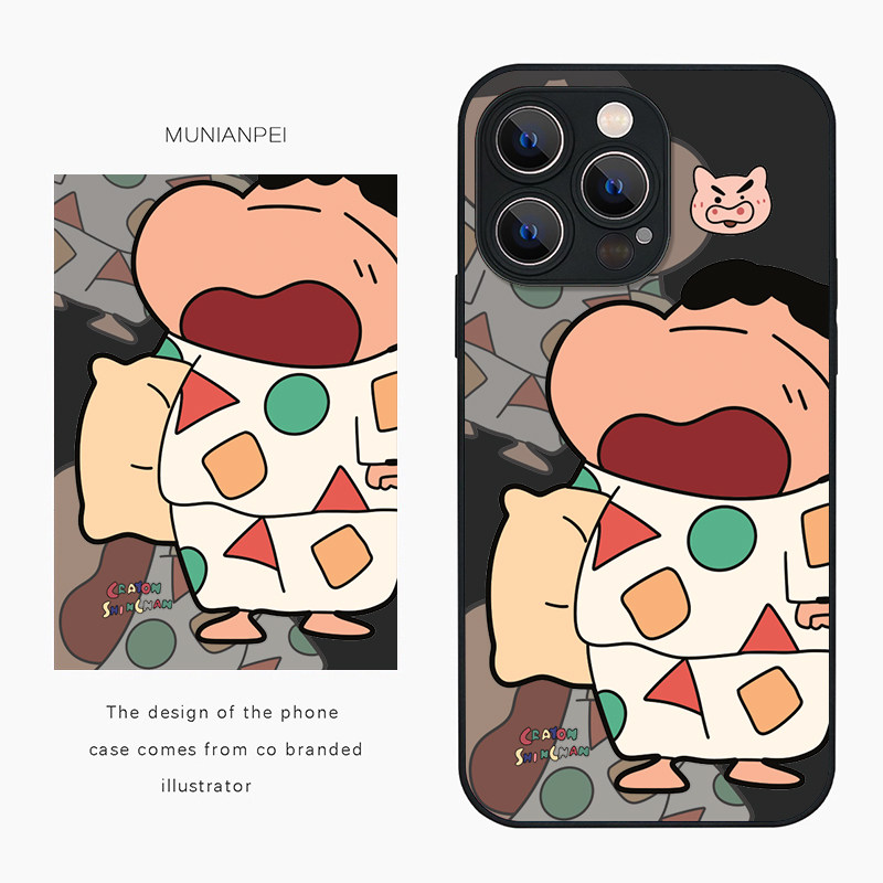 卡通小新适用苹果16promax手机壳