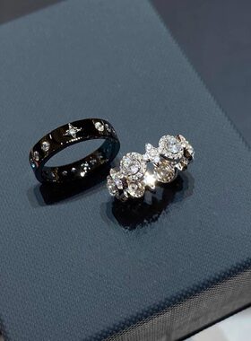 四芒星公主武士对戒指女小众设计