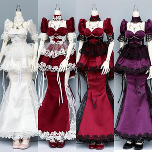 【俘获】魔女哥特风娃衣三分女 四分普四大四BJD娃衣缎面