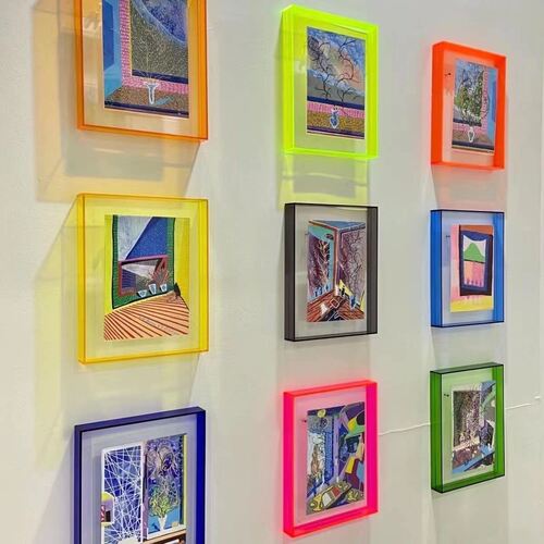 亚克力相框装裱画diy定制海报摆台展示框文化墙展示装框定制专用