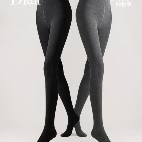 兰梦迪棉竖条瘦腿袜64