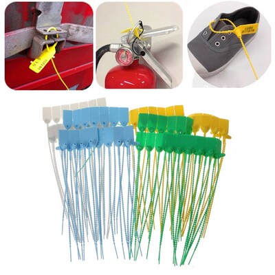 100PCS Disposable Cable Ties Pull-Tite Security Seals Self L