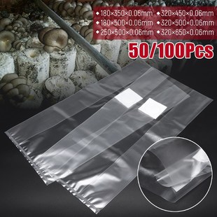 6 Sizes PVC Mushroom Spawn Grow Bag Substrate High Temp Pre