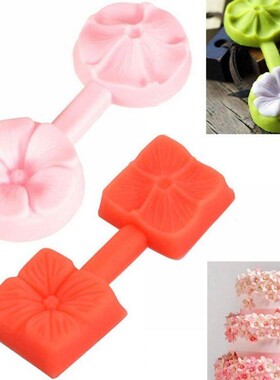 1PCS 3D Cake Mould Square Cherry Shaped Mold Silicone Fondan