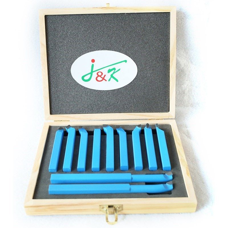 11 pc carbide tip tipped cutter tool bit cutting set for met