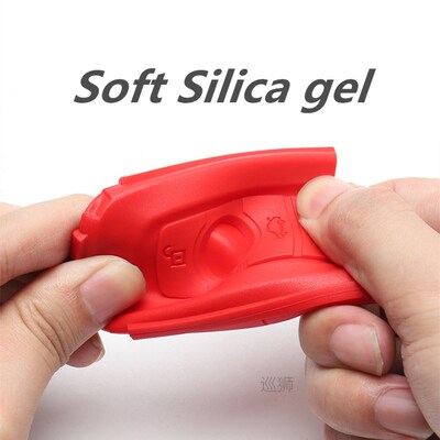 Silicon Carbon Fiber ABS Matte Car Key Cover Case For Volksw