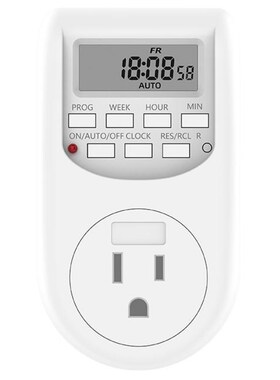 Timer Socket Metal Programmable Power Saving ABS 适用于 Hous