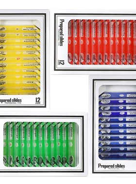 48pcs Kids Plastic Prepared Microscope Slides Of Animals Ins