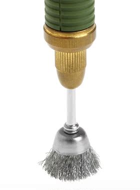 3Pcs Steel Wire Wheel Brush Head Abrasive Deburring Drilling