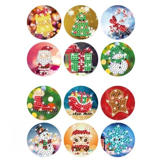 diy diamond painting christmas sealing stickers kits mosaic