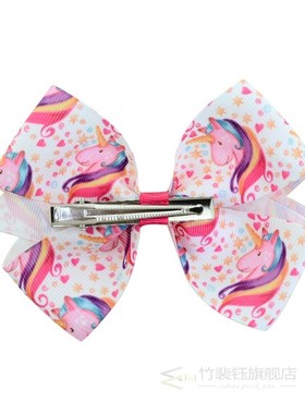 6 Pieces/Set JoJo Bows Jojo Siwa Rainbow Printed Knot Ribbon