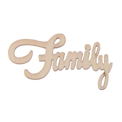 15Pcs Wooden Family Table Confetti Scatter Vintage Rustic We