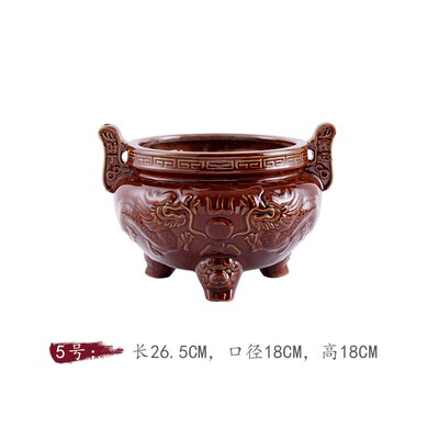Home for indoor ceramic Buddha enshrined three-legged censer