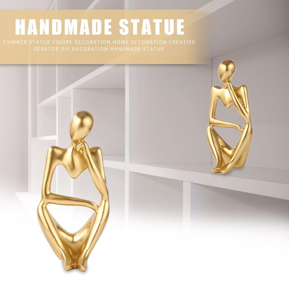 3d handmade statue of thinker 适用于 house table desktop dec