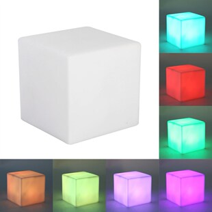 LED Color Changing Mood Cube Night Light Table Lamp Gadget H