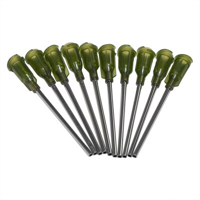 10pcs Green 14Ga Stainless Steel Blunt Dispensing Needles Gl