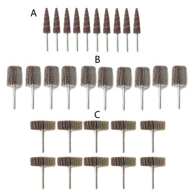 10pcs Grit Scouring Cloth Impeller Grinding Sandpaper Flap G