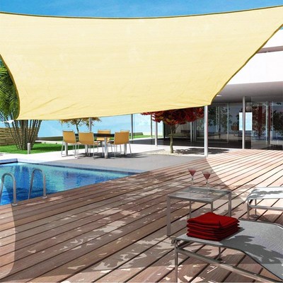 Sand 300 d160gsm Rectangular Shading Sail Polyester weather