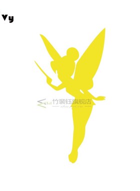 2 Pcs Tinker Bell Vinyl Car er Film Tinker Bell Figure Cute