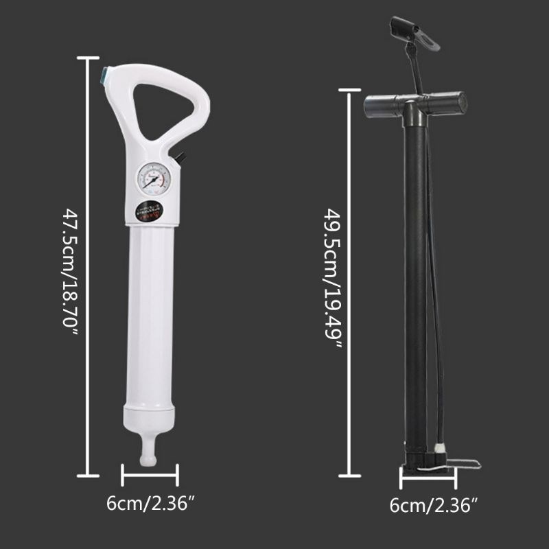 1Set Toilet Plungers High Pressure Pump Cleaner Air Plunge