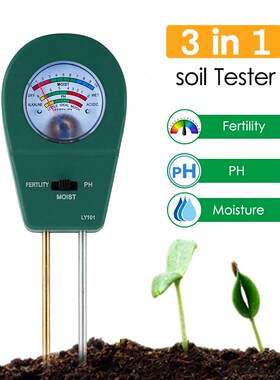 KKmoon 3-in-1 Soil pH Meter Soil Tester with Moisture Fertil