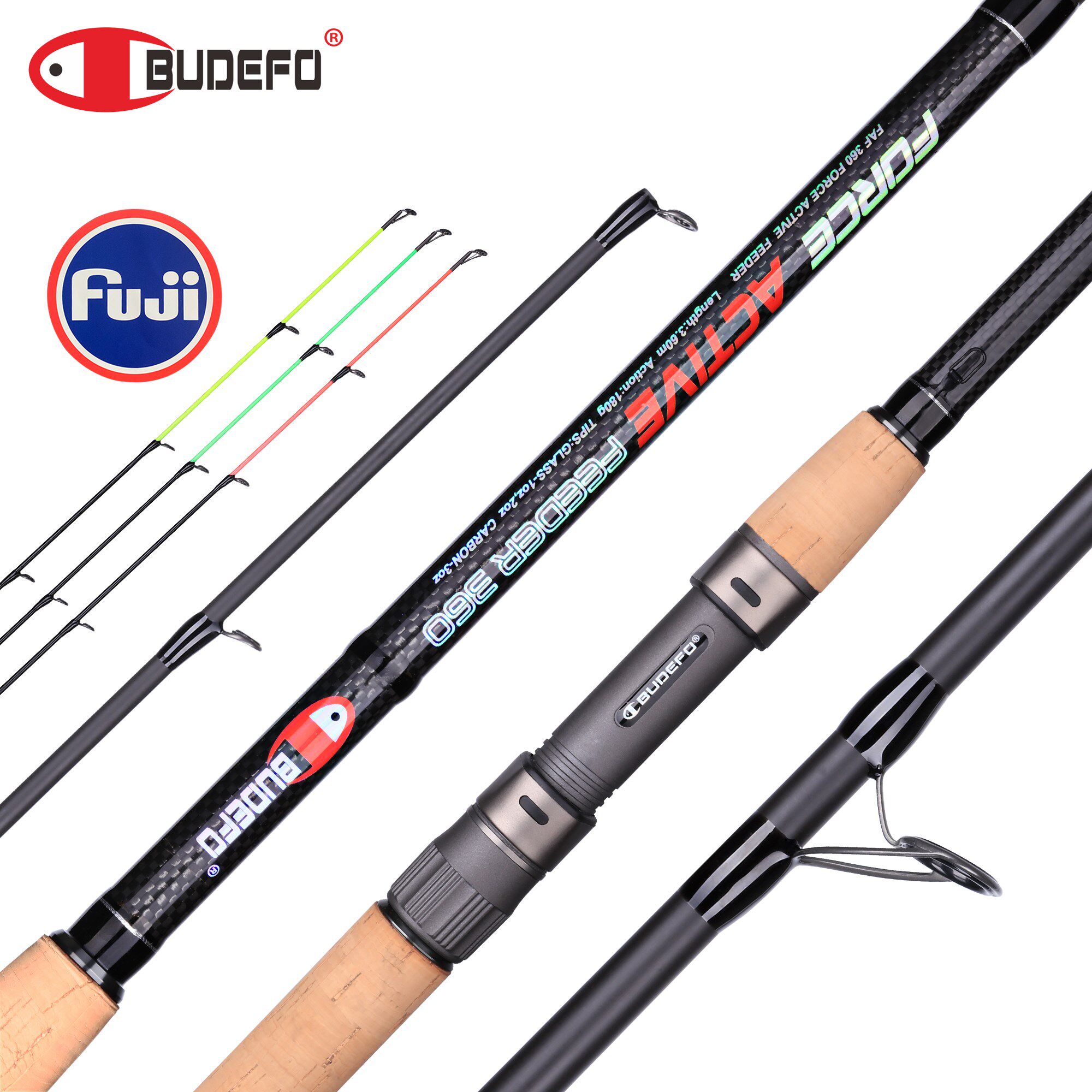 ACTIVE FEEDER fishing rod 3.0/3.6/3.9m spinning casting trav