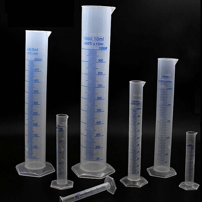 1 pcs Plastic 100ml measuring cylinder graduated cylinder me