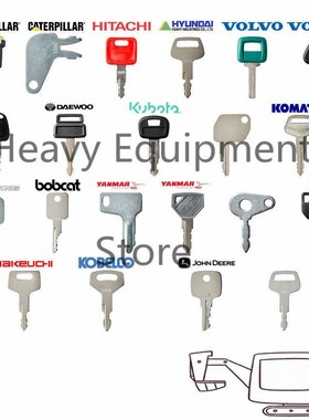 21 Excavator key For erpillar Kubota jcb Komatsu Bob V