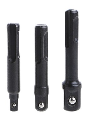 3 Pcs SDS Plus Drill Socket Driver Set 1/4