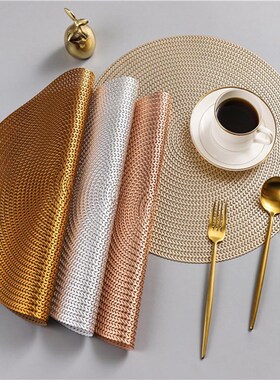 Nordic Round Table Plate Mat Anti Slip Drink Coasters Insula