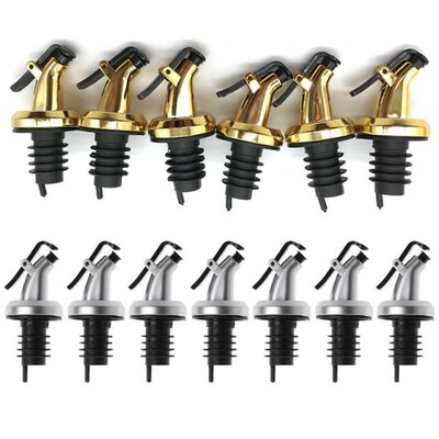 12pcs Oil Sprayer Liquor Dispenser Wine Pourers Flip Top Bee