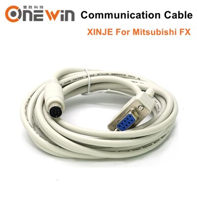 XINJE HMI touch screen connect FX model PLC cable communicat