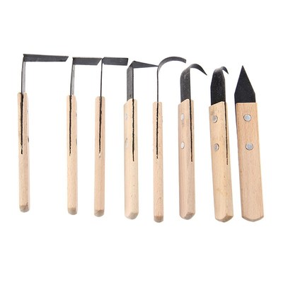 8Pcs Pottery Clay Sculpture Modeling Set--and Metal