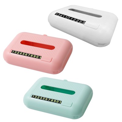 4 In 1 Car Tissue Box Interior Storage Accessories Parking