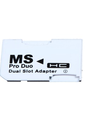 Dual Slot Memory Card Adapter 2 Micro SD  Cards Converter