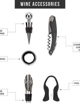 Deluxe Wine Opener Accessories Gift Tools Set  with Waiters