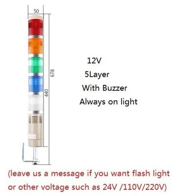 Industrial Multilayer Safety Stack Lamp LED Signal Tower Lig