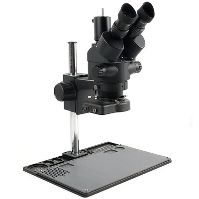 3.5X -90X Confocal Trinocular Stereo Microscope Aluminum All