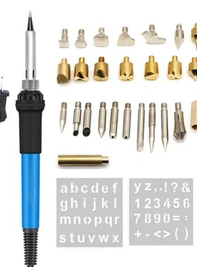 60W Adjustable Soldering Iron Carving Pyrography Tool Wood E