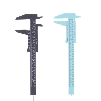 6 Inch 150mm Plastic Ruler Sliding Gauge Vernier Caliper Jew