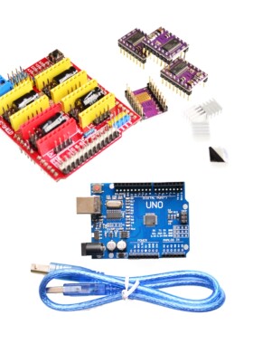 cnc shield v3 engraving machine 3D Printer+ 4pcs DRV8825 dr