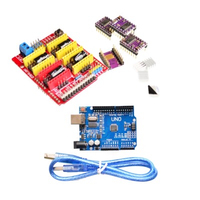 cnc shield v3 engraving machine 3D Printer+ 4pcs DRV8825 dr
