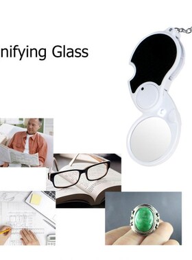 5X Illuminated Foldable Jewelry Loupe Handheld Reading Magni