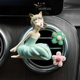 Nordic car perfume girl automobile air-conditioning outlet